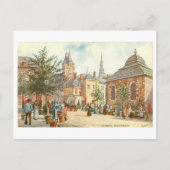 Vintage Aachen Germany Fischmarkt Briefkaart (Voorkant)