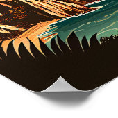 Vintage aan de kust van Amalfi Poster (Hoek)