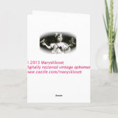 Vintage aan Mijn Kaart van Valentijn (zwarte & wit (Achterkant)