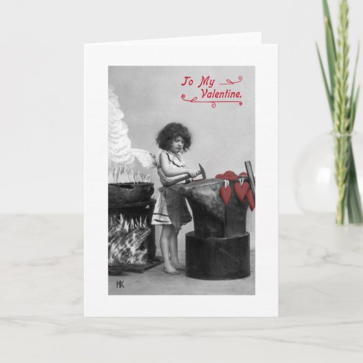Vintage aan Mijn Kaart van Valentijn (zwarte & wit (Voorkant)