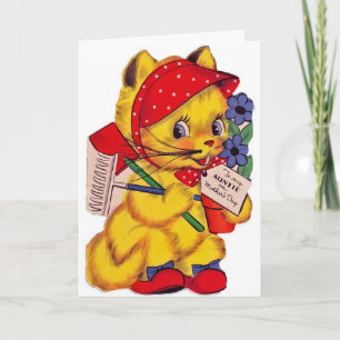 Vintage - aan Mijn Tante op Moederdag, Kaart