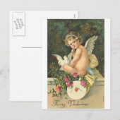 Vintage aan mijn Valentijn Feestdagenkaart (Voorkant / Achterkant)