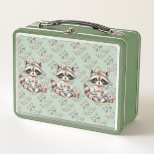 Vintage Aandoende Cottagecore Wasbeer Pastel