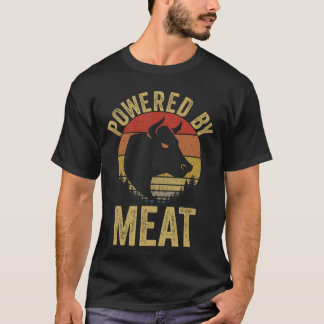 Vintage Aangedreven door vlees Carnivoor Vleeseter T-shirt