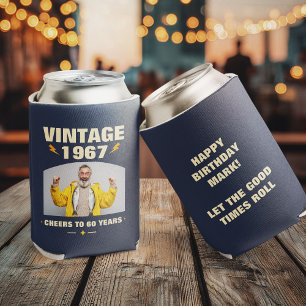 Vintage Aangepast Jaar Verjaardagsfeest Favoriete Blikjeskoeler