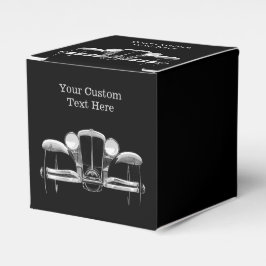 Vintage aangepaste draagtassen bedankdoosjes