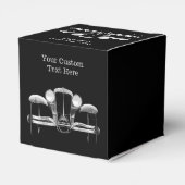 Vintage aangepaste draagtassen bedankdoosjes (Achterkant)