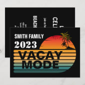 VINTAGE Aangepaste GEZINS ZOMERVAKANTIE MODUS Kaart (Voorkant / Achterkant)