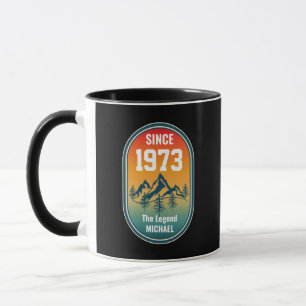 Vintage Aangepaste Verjaardag De Legende Bergstijl Mok