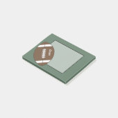 Vintage aangepaste voetbal Post It Notes cadeau (Schuin)