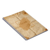 Vintage aanpasbaar notitieboek (Rechterzijde)
