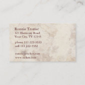 Vintage Aanvankelijk T Visitekaartje (Achterkant)