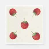 Vintage Aardbei Servet (Voorkant)