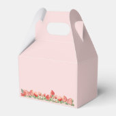 Vintage aardbeien bessen zoete verjaardagsfeest bedankdoosjes (Achterkant)