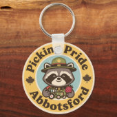 Vintage Abbotsford BC Pluk trots Sleutelhanger (Voorkant)