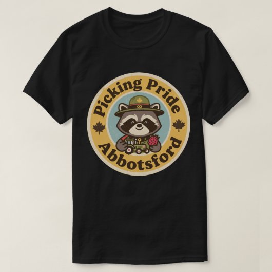 Vintage Abbotsford BC Pluk trots T-shirt (Design voorkant)