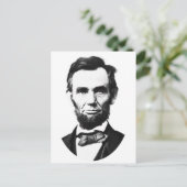 Vintage Abe Lincoln Briefkaart (Staand voorkant)
