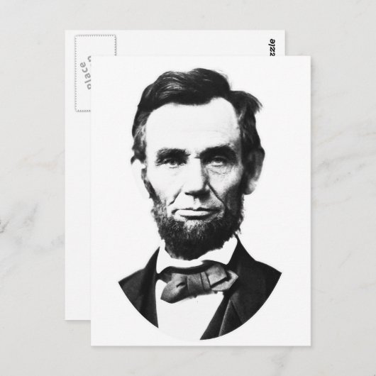 Vintage Abe Lincoln Briefkaart (Voorkant / Achterkant)