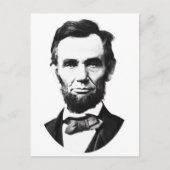 Vintage Abe Lincoln Briefkaart (Voorkant)