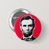 Vintage Abe Lincoln Ronde Button 5,7 Cm (Voorkant /achterkant)