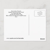 Vintage Abraham Lincoln Briefkaart (Achterkant)