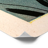 Vintage Abraham Lincoln USA Flag Illustration Poster (Hoek)