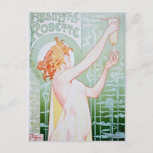 Vintage Absinthe Advertisement Briefkaart (Voorkant)