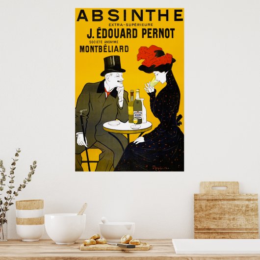 Vintage Absinthe Poster (Keuken)