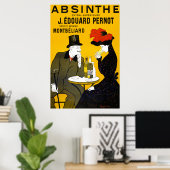 Vintage Absinthe Poster (Thuiskantoor)