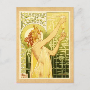 Vintage Absinthe Poster Art Briefkaart