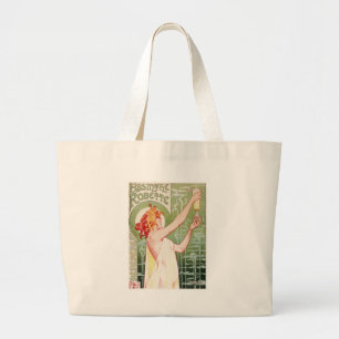Vintage Absinthe Robette ad Art Nouveau Grote Tote Bag