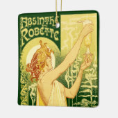 Vintage Absinthe Robette Poster Keramisch Ornament (Links)
