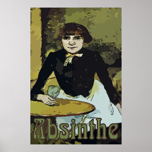 Vintage Absinthe Woman, Poster (Voorkant)