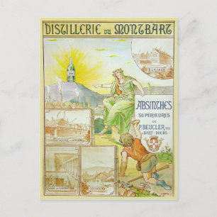 Vintage Absinthes Superieures Briefkaart