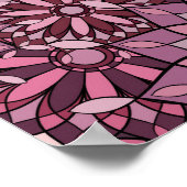 Vintage abstract background. Mandala style. seamle Poster (Hoek)