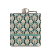 Vintage Abstract Botanical Monogram Floral Pattern Heupfles (Achterkant)