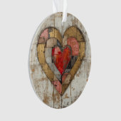Vintage Abstract Hearts - Acrylic Ornament (voorkant)