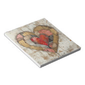 Vintage Abstract Hearts - Note Pad Notitieblok (Schuin)