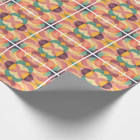 Vintage Abstract Pattern Cadeaupapier (Hoek)