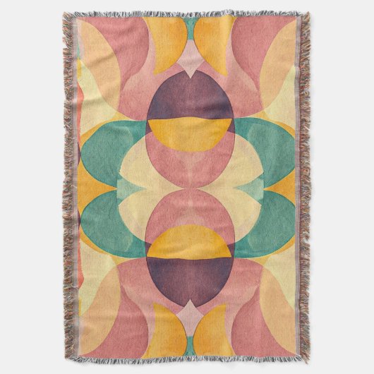 Vintage Abstract Pattern Deken (Voorkant Verticaal)