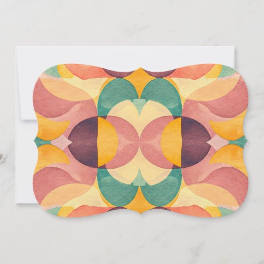 Vintage Abstract Pattern Kaart (Voorkant)