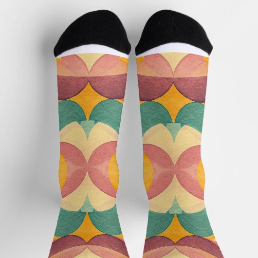 Vintage Abstract Pattern Sokken (Top)