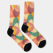 Vintage Abstract Pattern Sokken (Rechts)