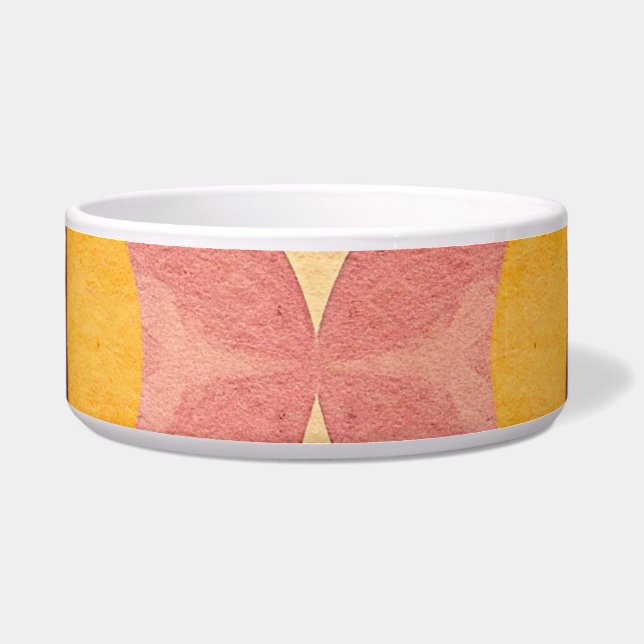 Vintage Abstract Pattern Voerbakje (Voorkant)