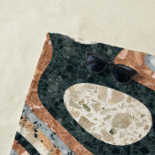 Vintage Abstract Quartz Stone Natural Strandlaken (In situ)