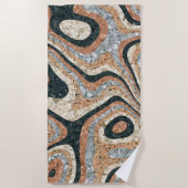 Vintage Abstract Quartz Stone Natural Strandlaken (Voorkant)