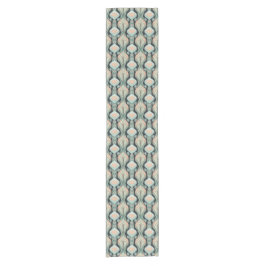 Vintage Abstracte Botanische Art Nouveau Patroon Korte Tafelloper
