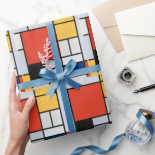 Vintage Abstracte Compositie door Piet Mondrian Cadeaupapier