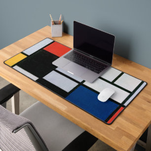 Vintage Abstracte Compositie van Piet Mondrian Bureaumat