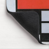 Vintage Abstracte Compositie van Piet Mondrian Muismat (Hoek)